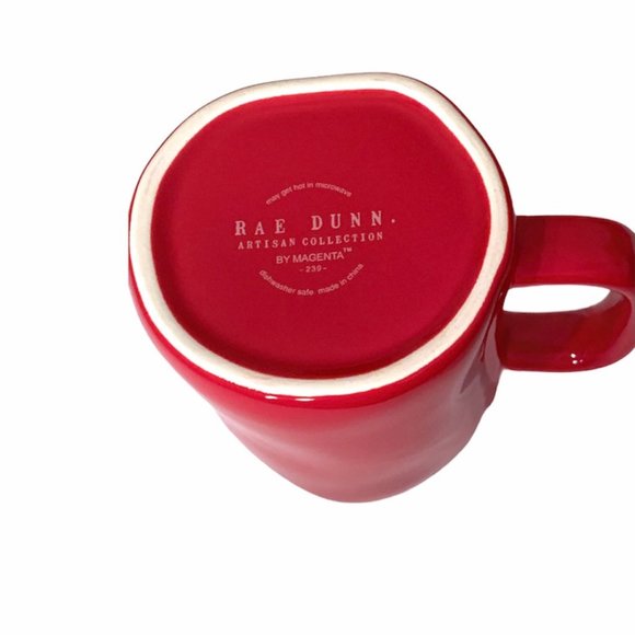 Rae Dunn #1 Teacher Mug - NEW Artesian Collection - Mug Cup Red Glossy Coffee - Picture 11 of 12